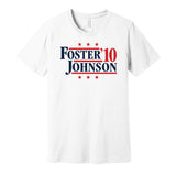 foster johnson 2010 texans retro throwback white tshirt