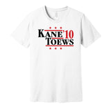 kane toews 2010 blackhawks retro throwback white tshirt