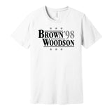 brown woodson 1998 raiders retro throwback white tshirt