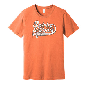 spirits st louis aba basketball retro throwback orange shirt