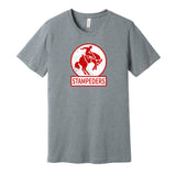 calgary stampeders hockey whl retro throwback grey shirt