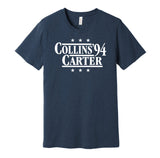 kerry collins kijana carter 1994 psu penn state lions navy shirt