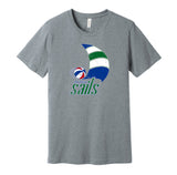 san diego sails aba retro throwback grey shirt