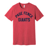 page fence giants detroit michigan retro red shirt