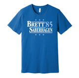 brett saberhagen 1985 royals retro throwback blue tshirt