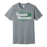 namath maynard jets retro throwback grey shirt