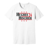 jack hughes nico hischier for president 2024 devils fan white shirt