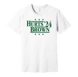 jalen brown aj brown 24 2024 philadelphia eagles throwback green shirt