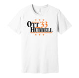 mel ott hubbell 1933 giants retro throwback white shirt