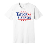 taylor carson giants retro throwback white tshirt