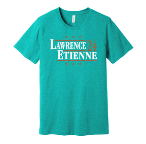 trevor lawrence etienne 2024 jacksonville jaguars teal shirt