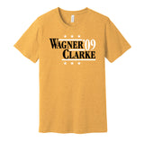 wagner clarke 2009 pirates retro throwback gold shirt