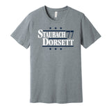 staubach dorsett cowboys campaign retro fan grey shirt