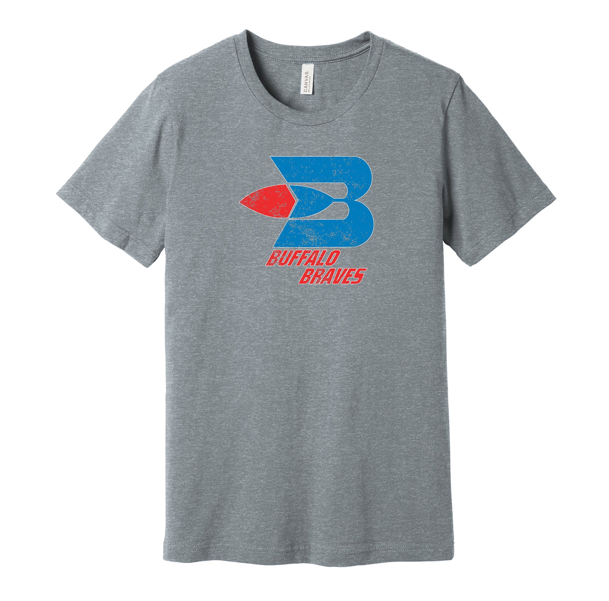 Buffalo Braves Distressed Logo Shirt - Defunct Sports Team - Celebrate New  York Heritage and History - Hyper Than Hype