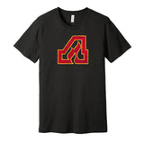 atlanta flames logo calgary fan retro throwback black tshirt