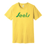 california golden seals bay area retro hockey yellow shirt