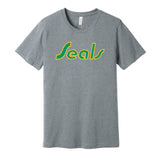 california golden seals bay area retro hockey grey shirt