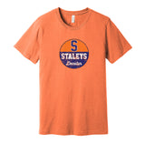 decatur staleys chicago bears fan retro throwback orange tshirt